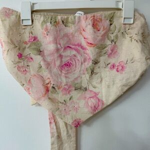 Altar'd State Floral Strapless Top